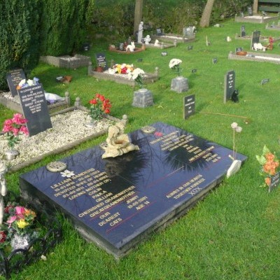 Memorials in the garden of Saint Francis Pet Cemetery and Crematorium, Cornwall