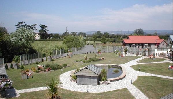 Gardens at Summerleaze Pet Crematorium, Caldicot