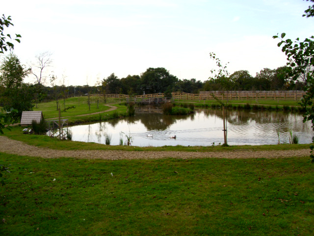 Leyland pet crematorium & cemetery garden and pond