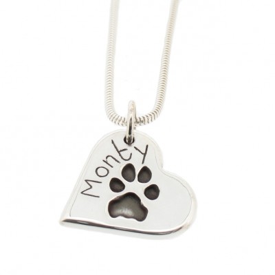 Large Silver Pawprint Pendant (3 shapes)