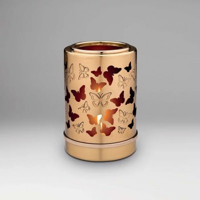 Gold Butterflies Tealight Urn