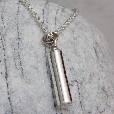 Silver Cylinder Pendant (JK01)