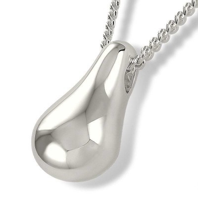 Silver Teardrop Design Pendant (AH034)