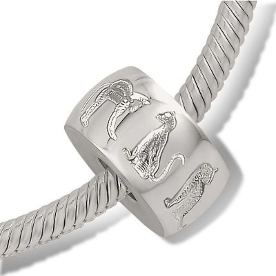 Silver Cat Bead (DMB001)